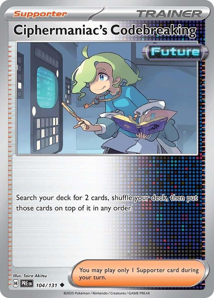 Ciphermaniac's Codebreaking (104/131) [Scarlet & Violet: Prismatic Evolutions] | Card Merchant Takapuna