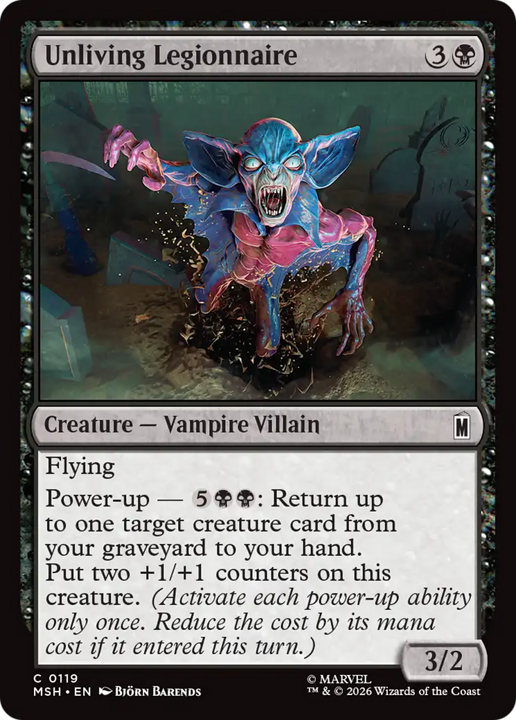 Unliving Legionnaire [Marvel Super Heroes] | Card Merchant Takapuna