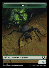 Saproling // Insect Double-Sided Token [Commander Masters Tokens] | Card Merchant Takapuna