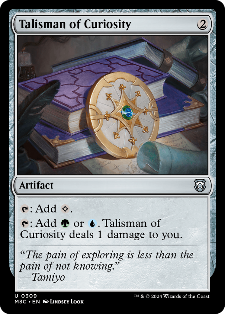Talisman of Curiosity (Ripple Foil) [Modern Horizons 3 Commander] | Card Merchant Takapuna