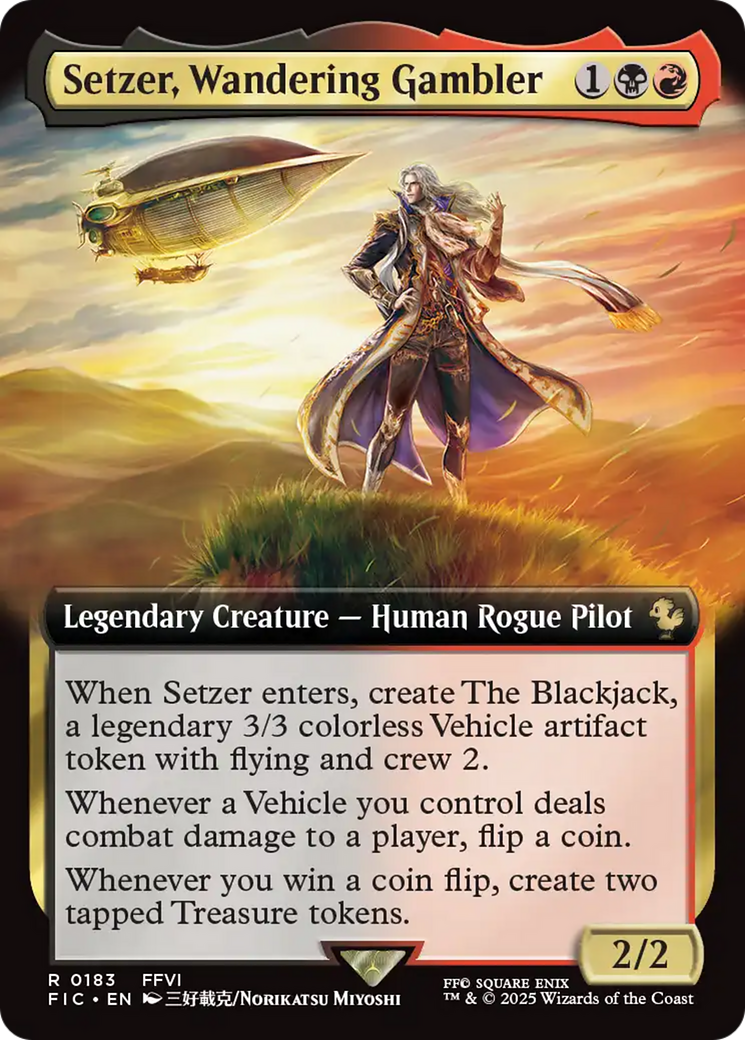 Setzer, Wandering Gambler (Extended Art) [FINAL FANTASY Commander] | Card Merchant Takapuna