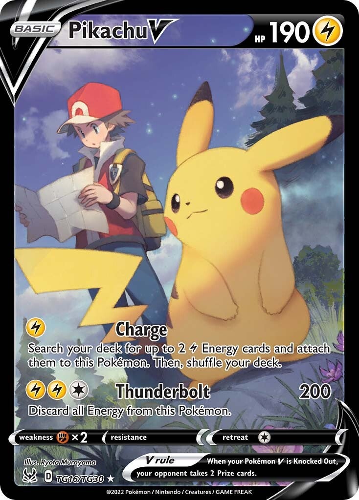 Pikachu V (TG16/TG30) [Sword & Shield: Lost Origin] | Card Merchant Takapuna
