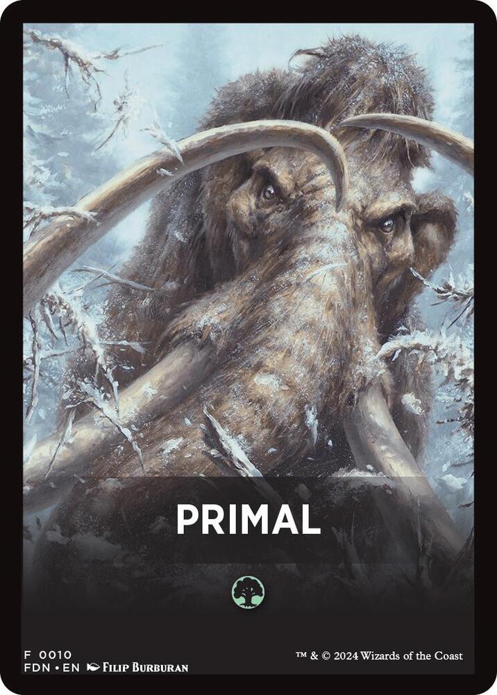 Primal Theme Card [Foundations Tokens] | Card Merchant Takapuna