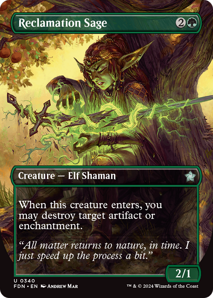 Reclamation Sage (Borderless) [Foundations] | Card Merchant Takapuna