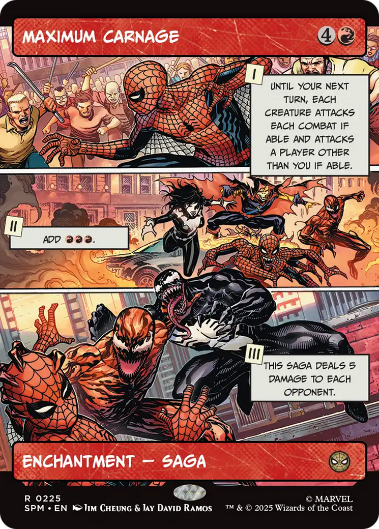 Maximum Carnage (Borderless) [Marvel's Spider-Man] | Card Merchant Takapuna