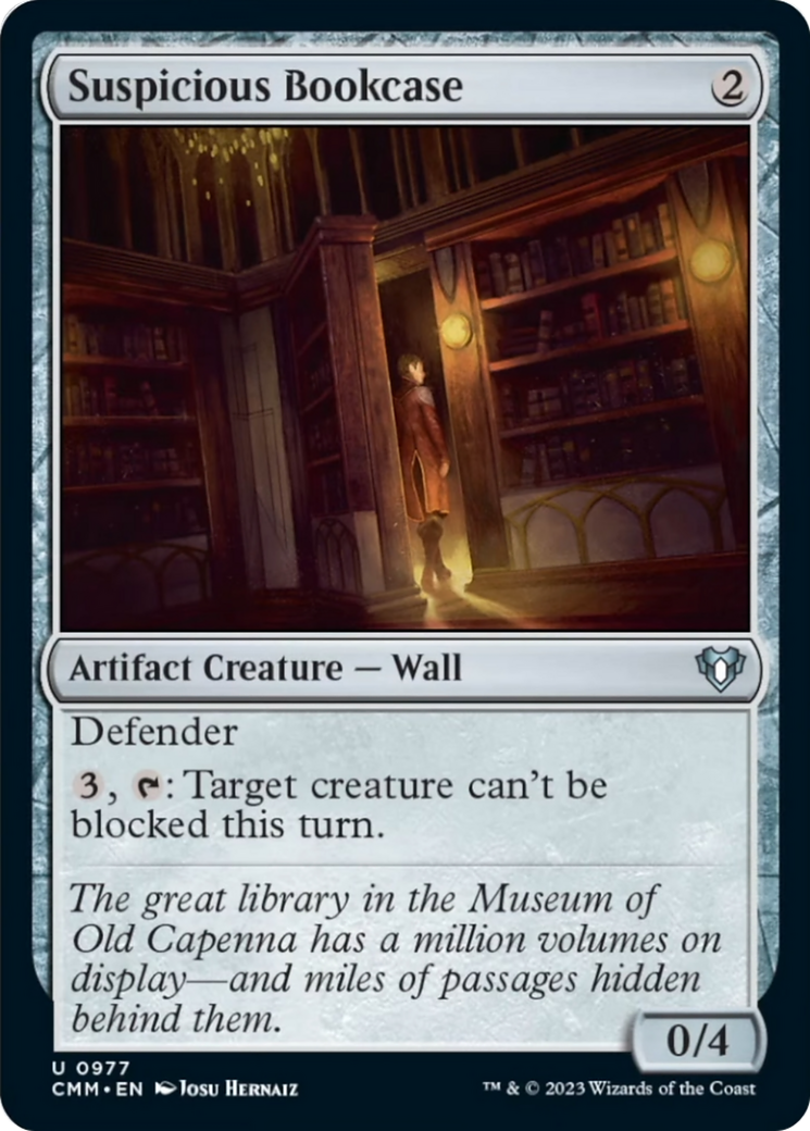 Suspicious Bookcase [Commander Masters] | Card Merchant Takapuna