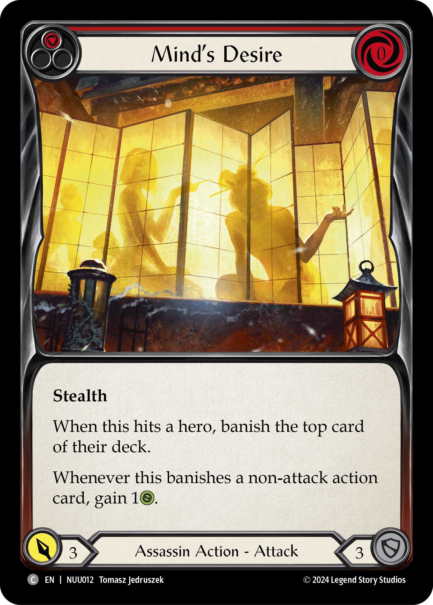 Mind's Desire (Red) [NUU012] (Part the Mistveil Nuu Blitz Deck) | Card Merchant Takapuna