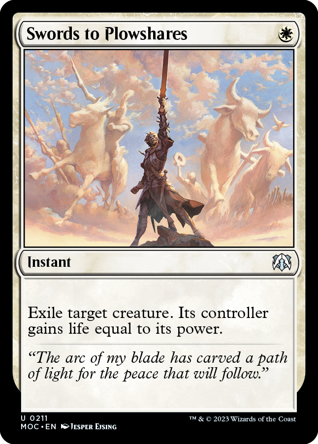 Swords to Plowshares [March of the Machine Commander] | Card Merchant Takapuna