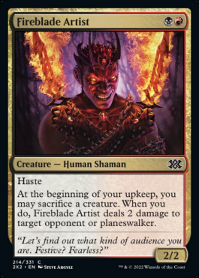 Fireblade Artist [Double Masters 2022] | Card Merchant Takapuna