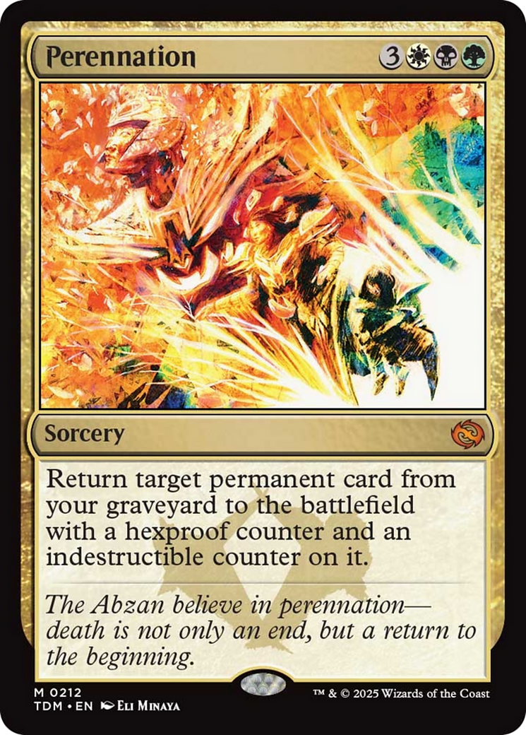 Perennation [Tarkir: Dragonstorm] | Card Merchant Takapuna