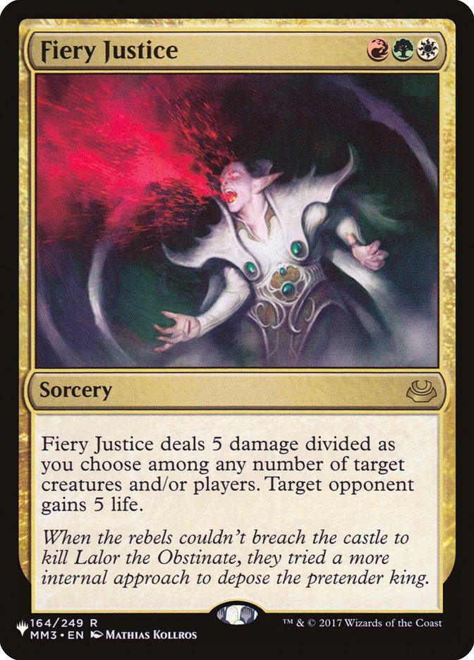 Fiery Justice [The List] | Card Merchant Takapuna