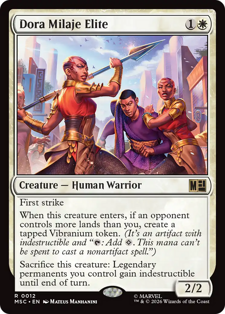 Dora Milaje Elite (Surge Foil) [Marvel Super Heroes Commander] | Card Merchant Takapuna