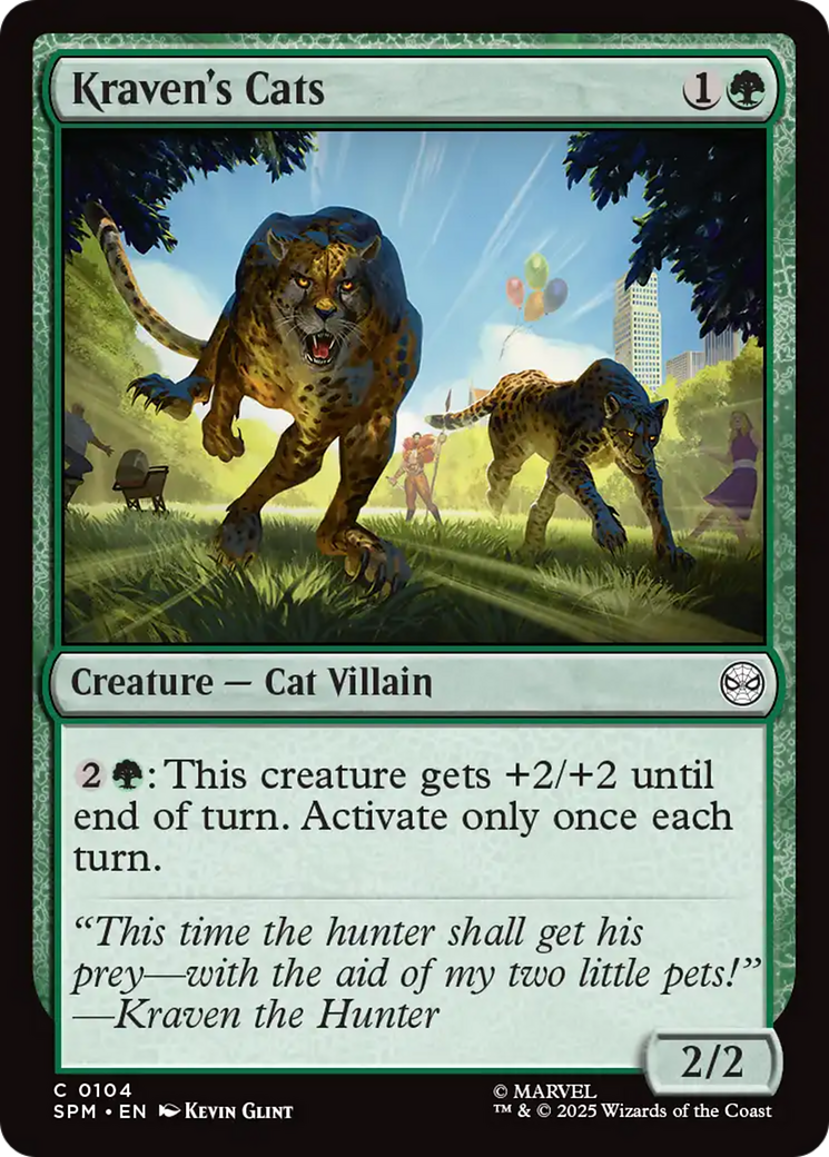 Kraven's Cats [Marvel's Spider-Man] | Card Merchant Takapuna