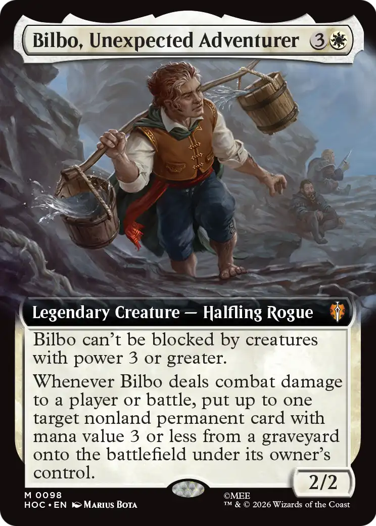 Bilbo, Unexpected Adventurer (Extended Art) [The Hobbit: Eternal-Legal] | Card Merchant Takapuna