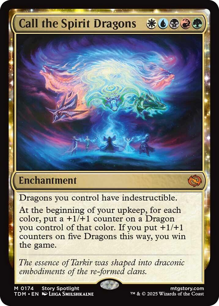 Call the Spirit Dragons [Tarkir: Dragonstorm] | Card Merchant Takapuna