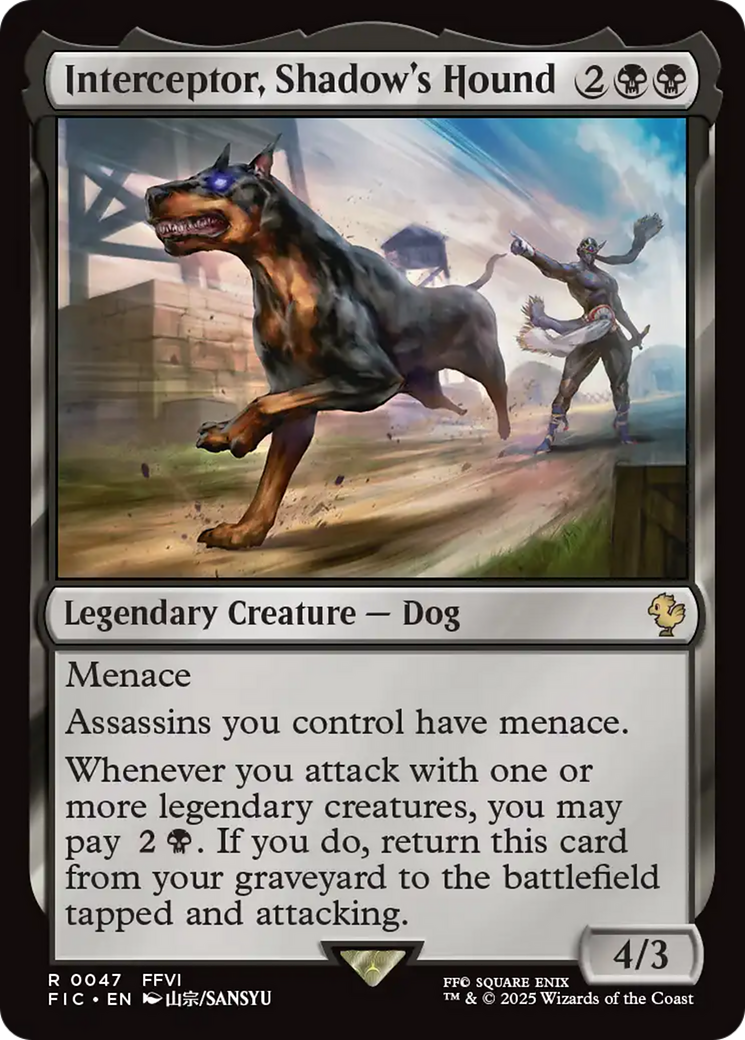 Interceptor, Shadow's Hound [FINAL FANTASY Commander] | Card Merchant Takapuna