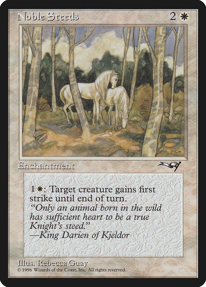 Noble Steeds (Grazing) [Alliances] | Card Merchant Takapuna