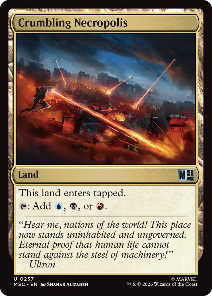 Crumbling Necropolis (Surge Foil) [Marvel Super Heroes Commander] | Card Merchant Takapuna