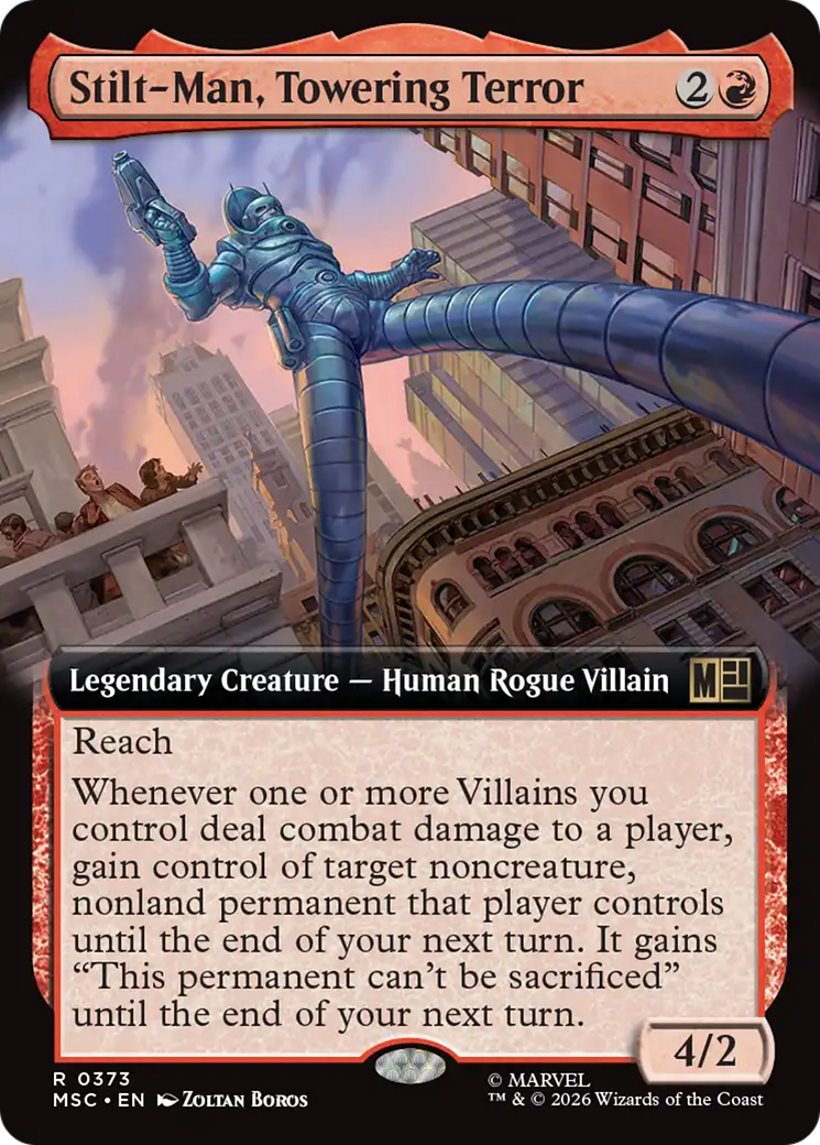 Stilt-Man, Towering Terror (Extended Art) [Marvel Super Heroes Commander] | Card Merchant Takapuna