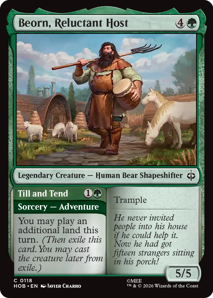 Beorn, Reluctant Host [The Hobbit] | Card Merchant Takapuna