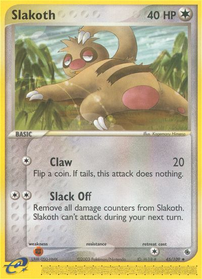 Slakoth (45/109) [EX: Ruby & Sapphire] | Card Merchant Takapuna