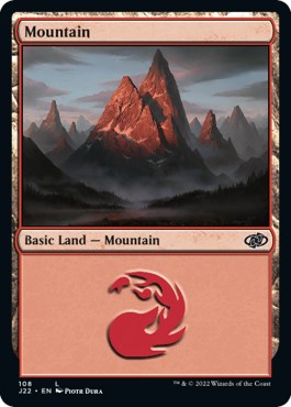 Mountain (108) [Jumpstart 2022] | Card Merchant Takapuna