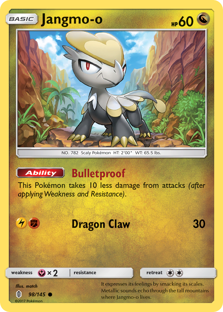 Jangmo-o (98/145) [Sun & Moon: Guardians Rising] | Card Merchant Takapuna