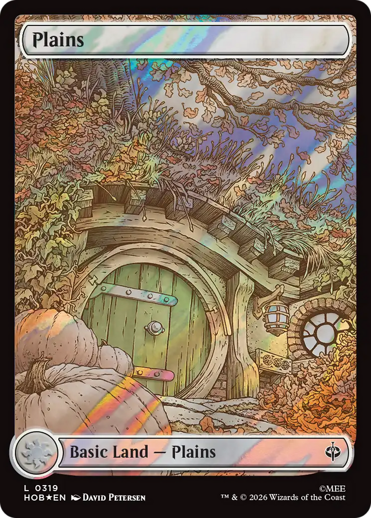 Plains (0319) (Surge Foil) [The Hobbit] | Card Merchant Takapuna