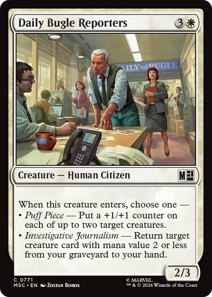 Daily Bugle Reporters [Marvel Super Heroes Commander] | Card Merchant Takapuna