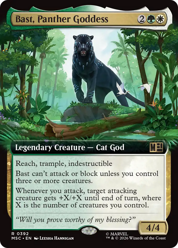 Bast, Panther Goddess (Extended Art) [Marvel Super Heroes Commander] | Card Merchant Takapuna