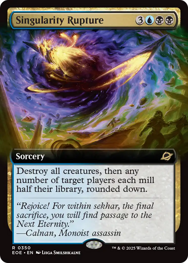 Singularity Rupture (Extended Art) [Edge of Eternities] | Card Merchant Takapuna