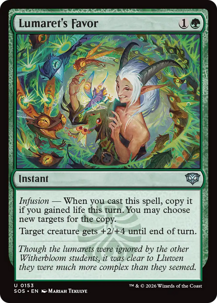 Lumaret's Favor [Secrets of Strixhaven] | Card Merchant Takapuna