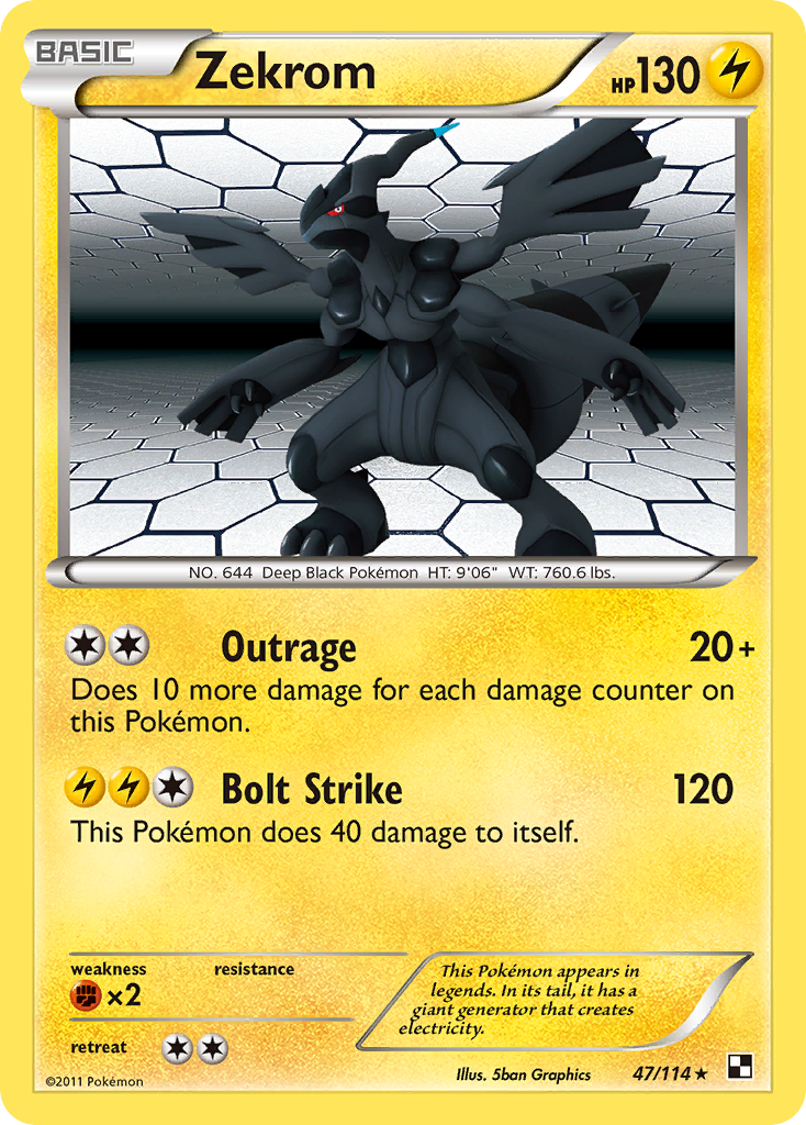 Zekrom (47/114) [Black & White: Base Set] | Card Merchant Takapuna
