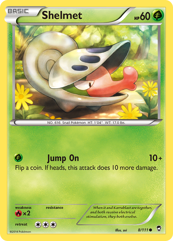Shelmet (8/111) [XY: Furious Fists] | Card Merchant Takapuna