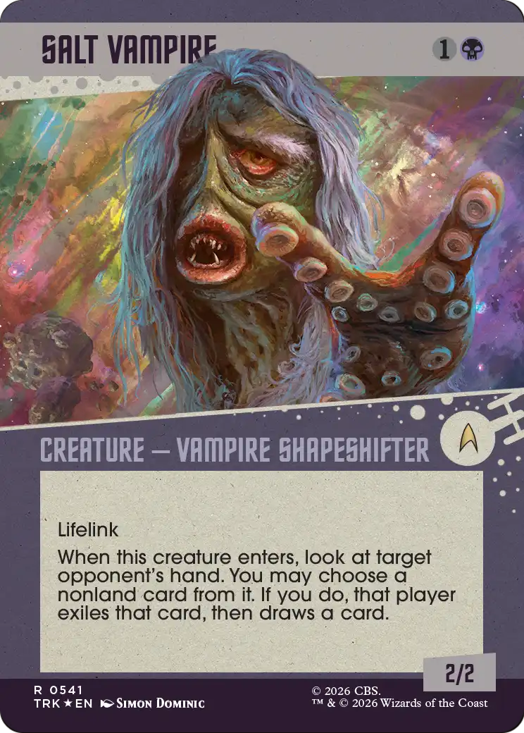 Salt Vampire (Showcase) (Surge Foil) [Star Trek] | Card Merchant Takapuna