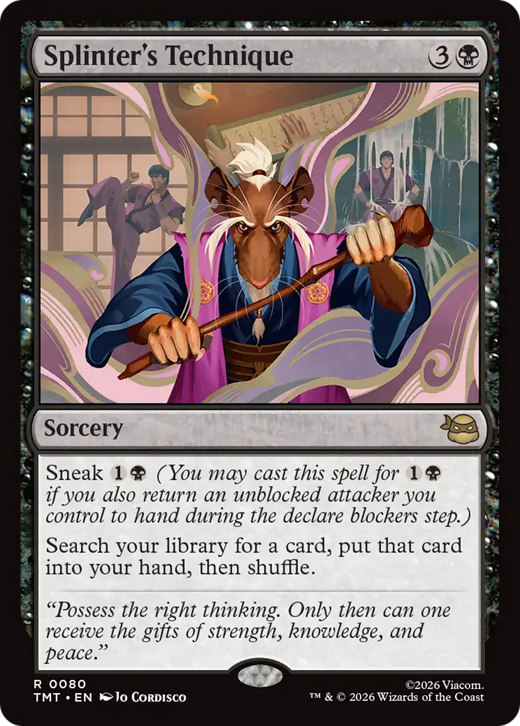 Splinter's Technique [Teenage Mutant Ninja Turtles] | Card Merchant Takapuna