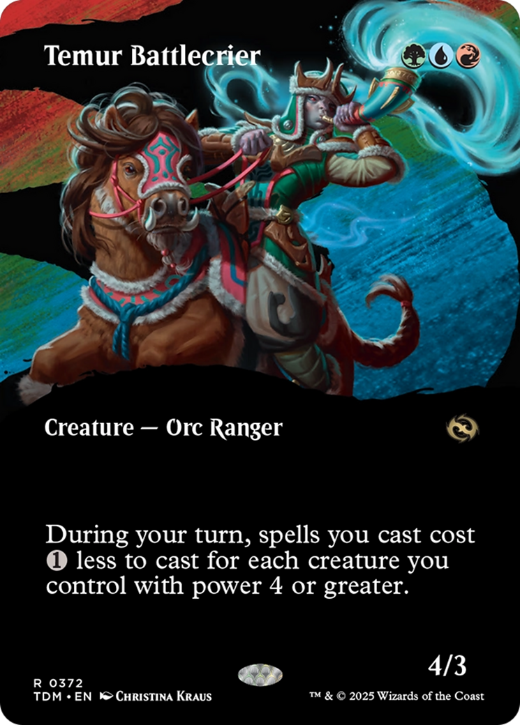 Temur Battlecrier (Borderless) [Tarkir: Dragonstorm] | Card Merchant Takapuna