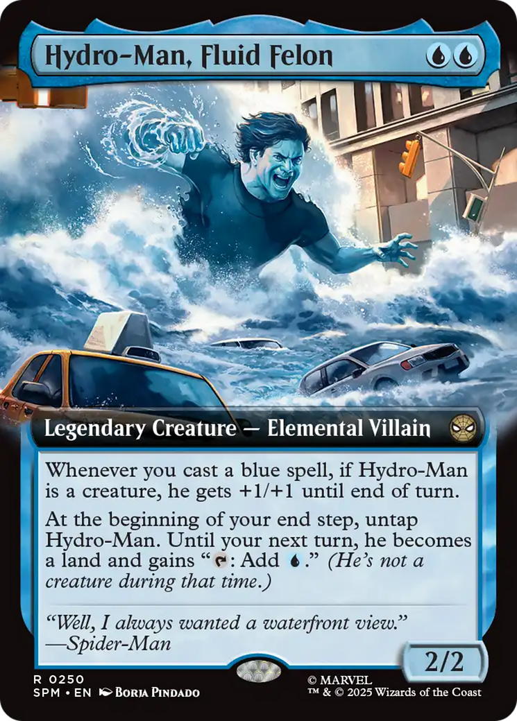 Hydro-Man, Fluid Felon (Extended Art) [Marvel's Spider-Man] | Card Merchant Takapuna