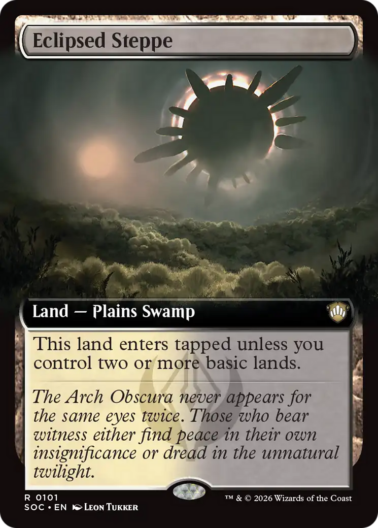Eclipsed Steppe (Extended Art) [Secrets of Strixhaven Commander] | Card Merchant Takapuna