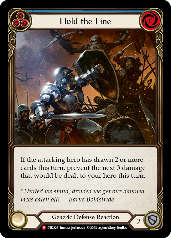 Hold the Line [DTD228] (Dusk Till Dawn) | Card Merchant Takapuna
