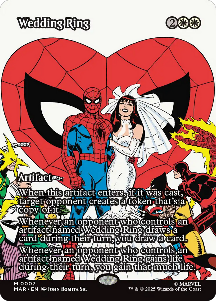 Wedding Ring (Borderless) [Marvel Universe: Eternal-Legal] | Card Merchant Takapuna