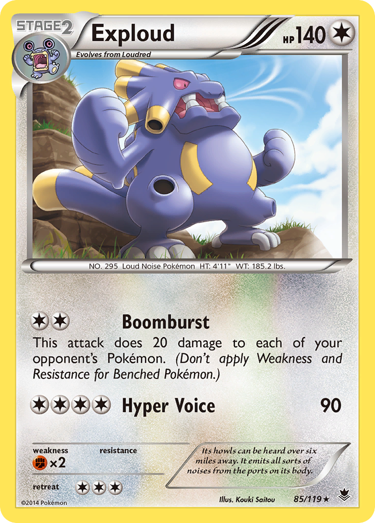 Exploud (85/119) [XY: Phantom Forces] | Card Merchant Takapuna