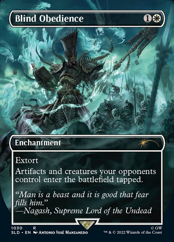 Blind Obedience (Borderless) [Secret Lair Drop Series] | Card Merchant Takapuna