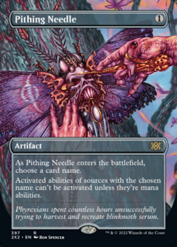 Pithing Needle (Borderless Alternate Art) [Double Masters 2022] | Card Merchant Takapuna