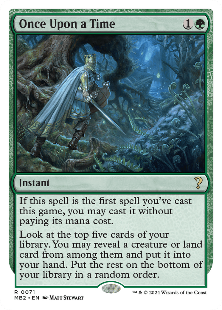 Once Upon a Time (White Border) [Mystery Booster 2] | Card Merchant Takapuna