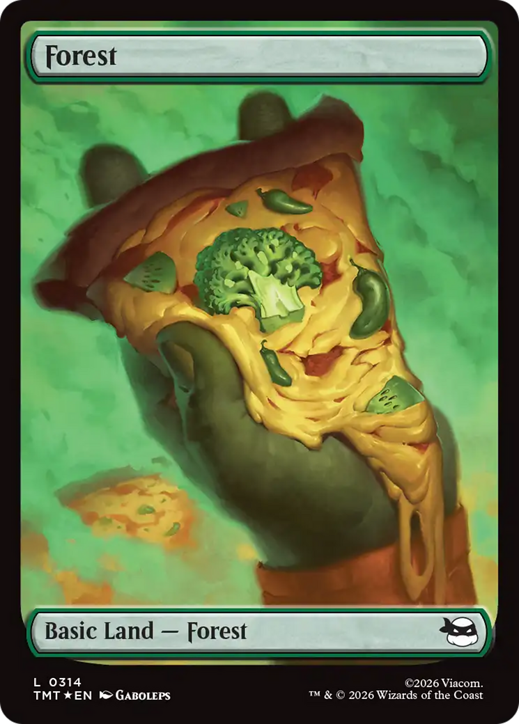 Forest (0314) (Surge Foil) [Teenage Mutant Ninja Turtles] | Card Merchant Takapuna