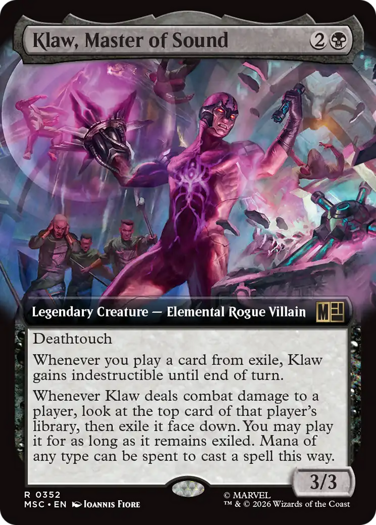 Klaw, Master of Sound (Extended Art) [Marvel Super Heroes Commander] | Card Merchant Takapuna