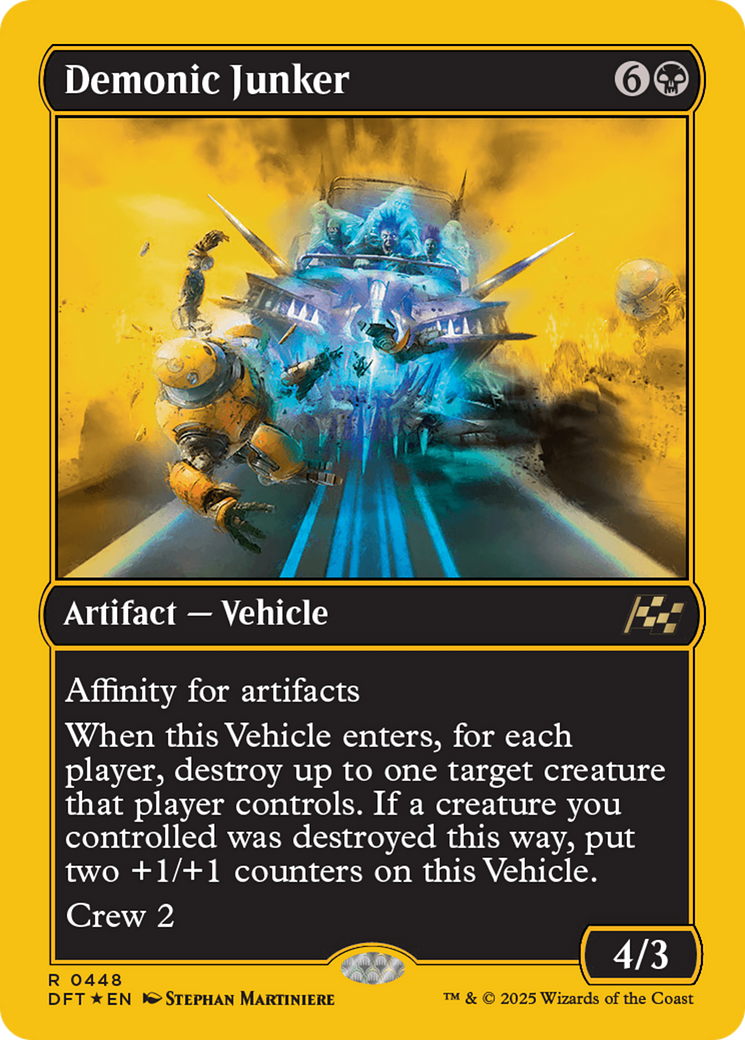 Demonic Junker (First-Place Foil) [Aetherdrift] | Card Merchant Takapuna