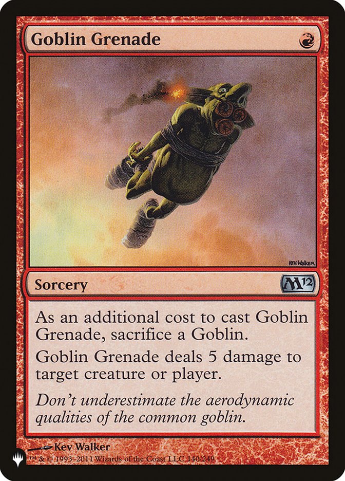 Goblin Grenade [The List] | Card Merchant Takapuna