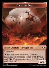 The Monarch // Dragon Egg Double-Sided Token [Commander Masters Tokens] | Card Merchant Takapuna